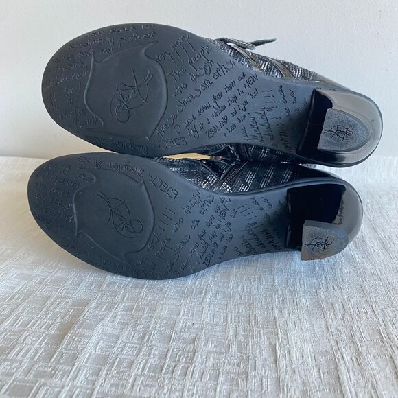 Eject Portugal Steampunk Metallic Buckle Ankle Boots 8.5 - Picture 11 of 15